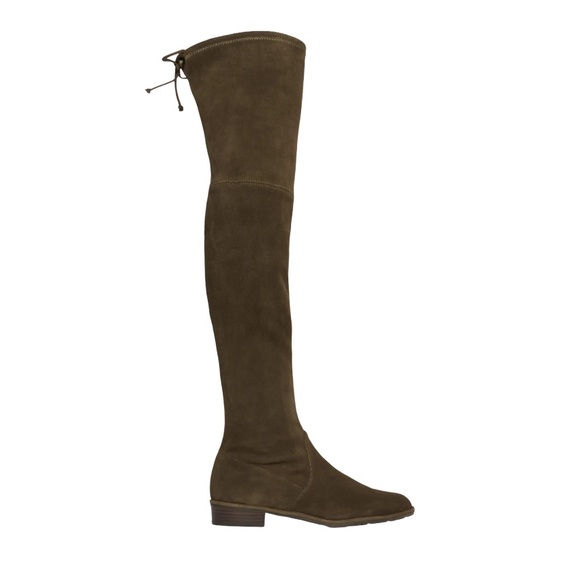 Stuart Weitzman Shoes - Stuart Weitzman Lowland Over the Knee Boots Olive